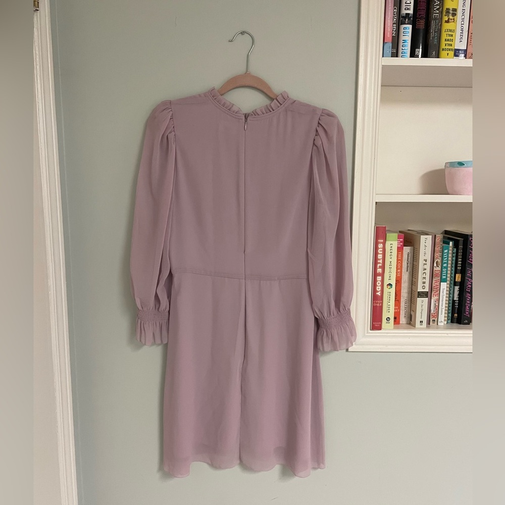 Aritzia Wilfred Swept Dress Cloudy Lilac - Picture 4 of 7
